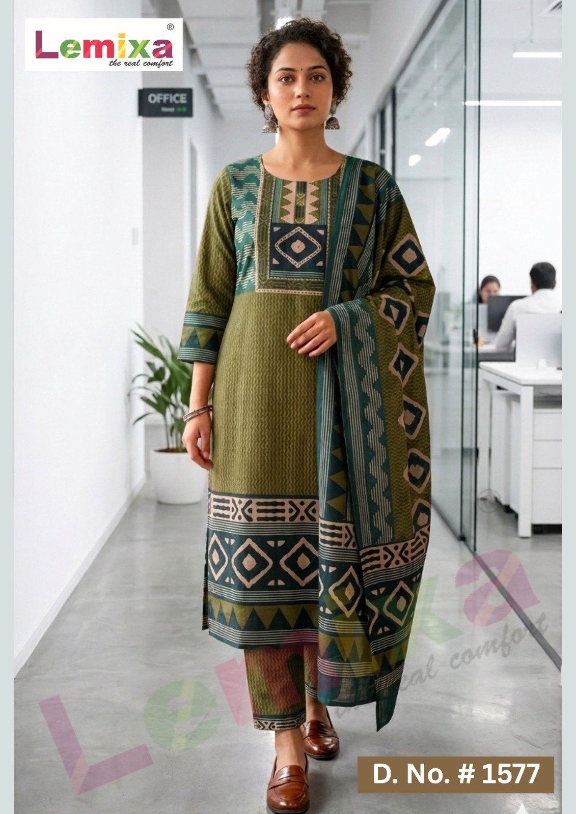Cotton 3pc Set (Green) - 15779911
