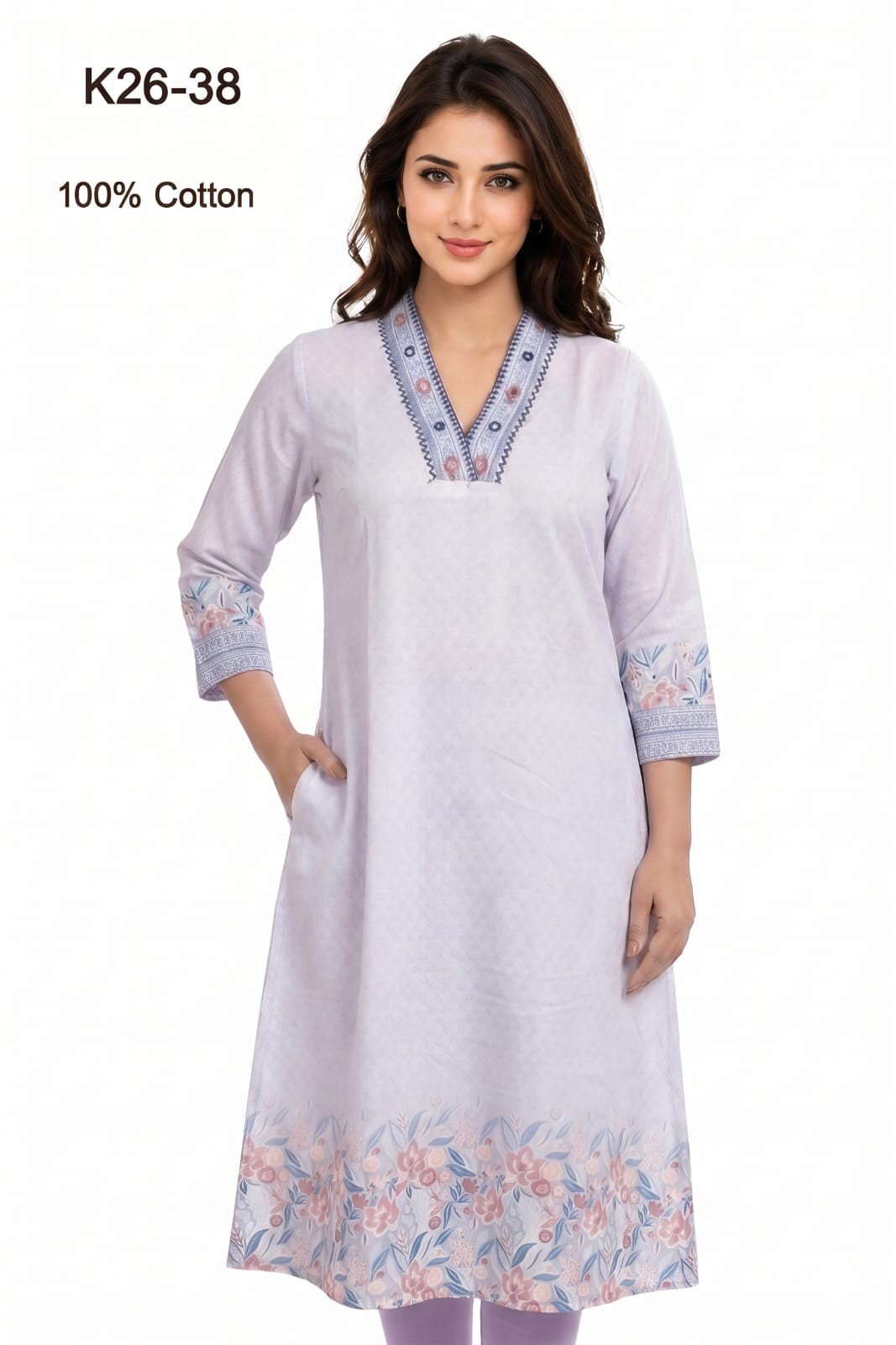 100% Cotton Kurti - K26-38