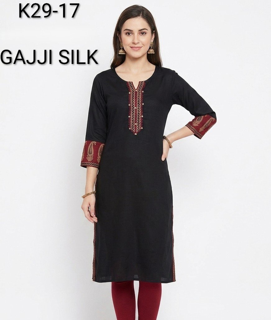 Gajji Silk Kurti - K29-17